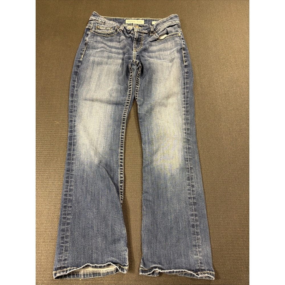 BKE Harper Jeans 31R Denim Blue Stretch Women's‎ BPL1506